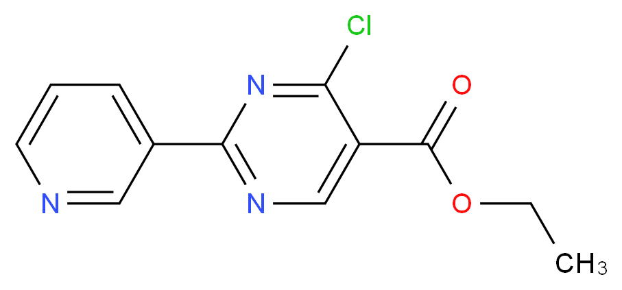 Ethyl 4-chloro-2-(pyridin-3-yl)pyrimidine-5-carboxylate_Molecular_structure_CAS_34775-04-7)