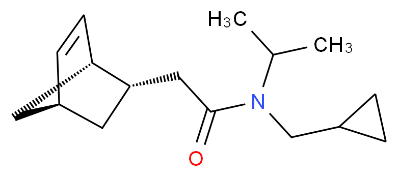 2-[(1S*,2S*,4S*)-bicyclo[2.2.1]hept-5-en-2-yl]-N-(cyclopropylmethyl)-N-isopropylacetamide_Molecular_structure_CAS_)