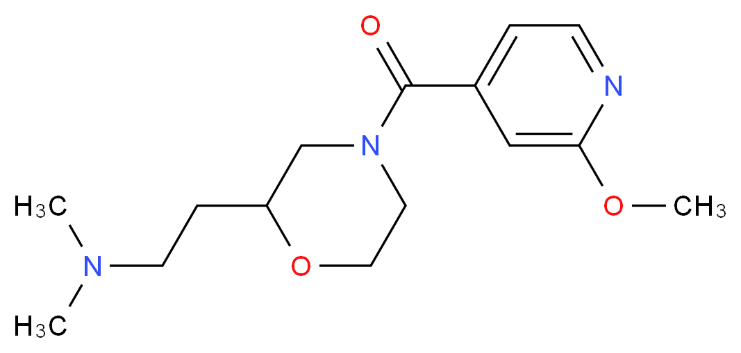 2-[4-(2-methoxyisonicotinoyl)-2-morpholinyl]-N,N-dimethylethanamine_Molecular_structure_CAS_)