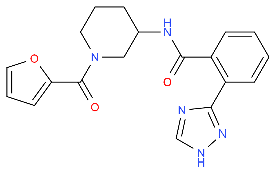 N-[1-(2-furoyl)piperidin-3-yl]-2-(1H-1,2,4-triazol-3-yl)benzamide_Molecular_structure_CAS_)