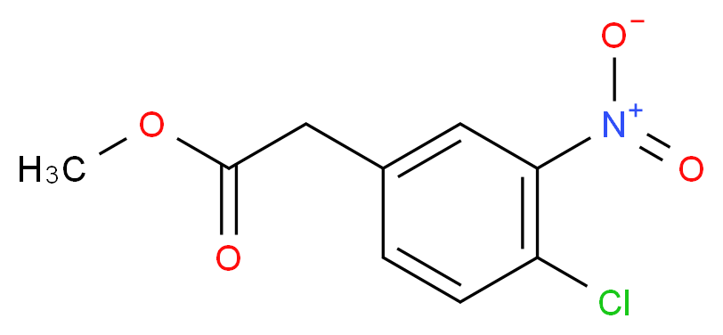Methyl 4-chloro-3-nitrophenylacetate_Molecular_structure_CAS_)