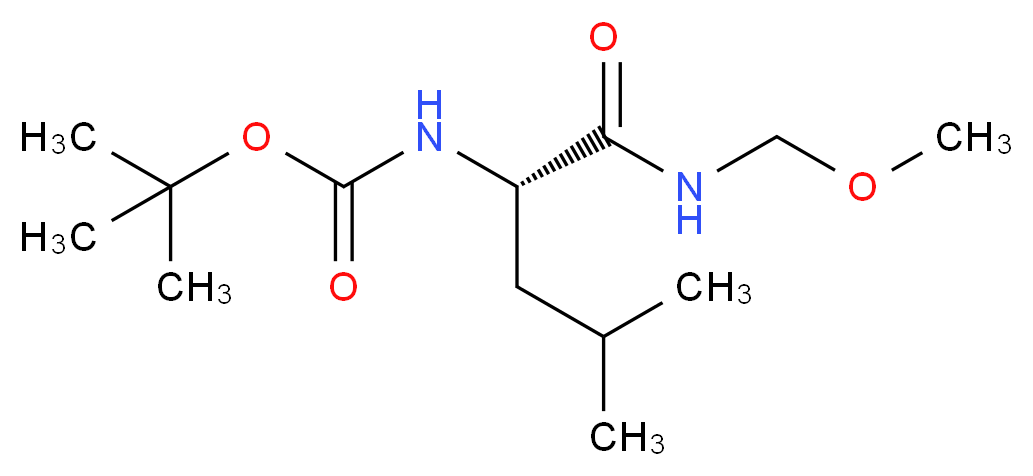 (S)-tert-Butyl (1-((methoxymethyl)amino)-4-methyl-1-oxopentan-2-yl)carbamate_Molecular_structure_CAS_87694-50-6)
