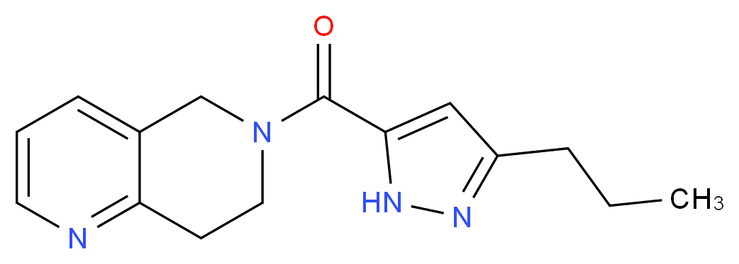 6-[(3-propyl-1H-pyrazol-5-yl)carbonyl]-5,6,7,8-tetrahydro-1,6-naphthyridine_Molecular_structure_CAS_)