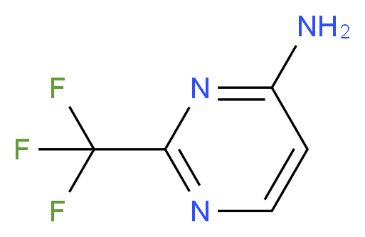 2-Trifluoromethyl-pyrimidin-4-ylamine_Molecular_structure_CAS_672-42-4)