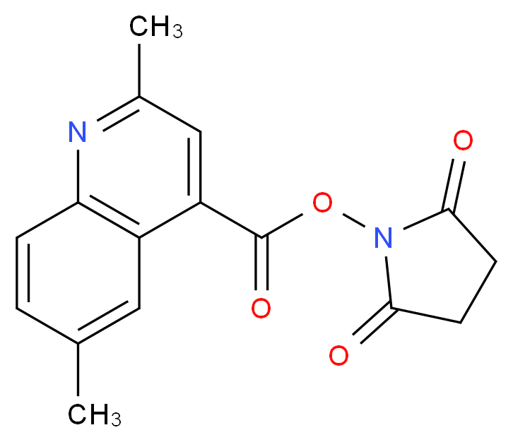 2,6-Dimethyl-4-quinolinecarboxylic acid N-hydroxysuccinimide ester_Molecular_structure_CAS_569355-30-2)
