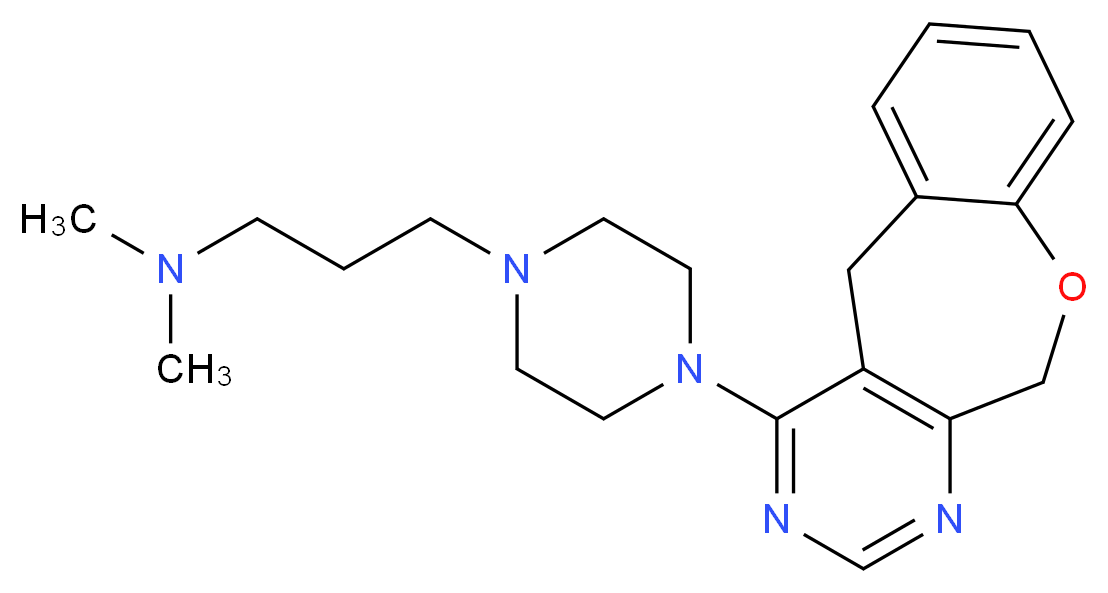 3-[4-(5,11-dihydro[1]benzoxepino[3,4-d]pyrimidin-4-yl)piperazin-1-yl]-N,N-dimethylpropan-1-amine_Molecular_structure_CAS_)