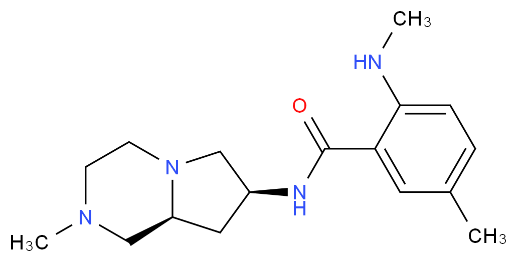 5-methyl-2-(methylamino)-N-[(7S,8aS)-2-methyloctahydropyrrolo[1,2-a]pyrazin-7-yl]benzamide_Molecular_structure_CAS_)