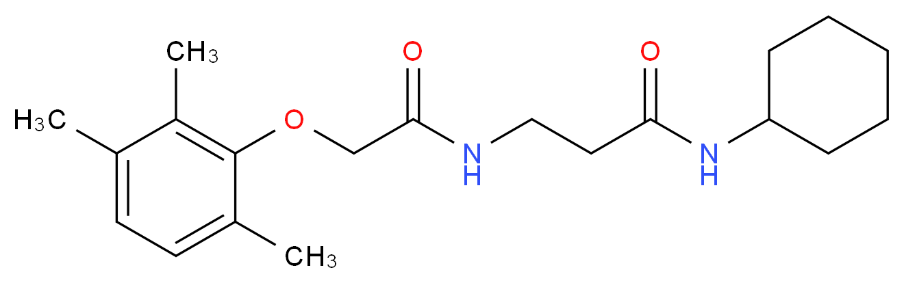 N-cyclohexyl-3-{[(2,3,6-trimethylphenoxy)acetyl]amino}propanamide_Molecular_structure_CAS_)