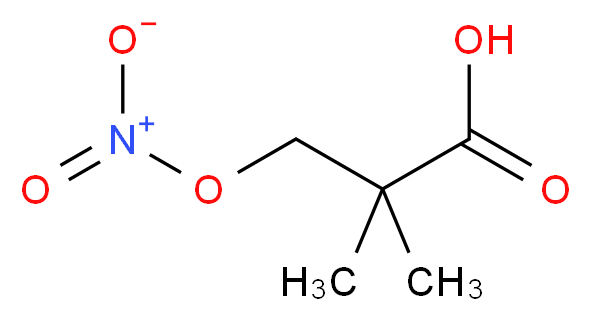2,2-Dimethyl-3-(nitrooxy)propanoic acid_Molecular_structure_CAS_130432-36-9)