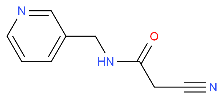 2-Cyano-N-(3-pyridinylmethyl)acetamide_Molecular_structure_CAS_)