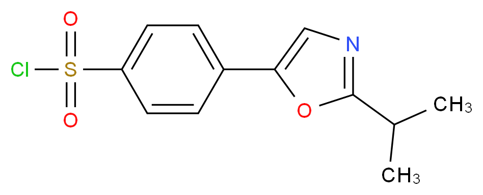 4-(2-isopropyloxazol-5-yl)benzene-1-sulfonyl chloride_Molecular_structure_CAS_)