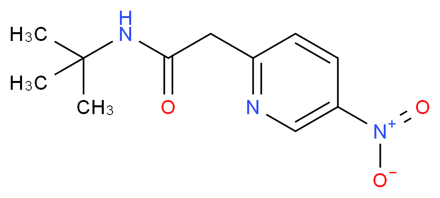 N-(tert-Butyl)-2-(5-nitropyridin-2-yl)acetamide_Molecular_structure_CAS_1255574-51-6)