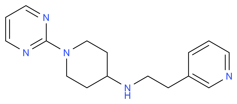 N-(2-pyridin-3-ylethyl)-1-pyrimidin-2-ylpiperidin-4-amine_Molecular_structure_CAS_)