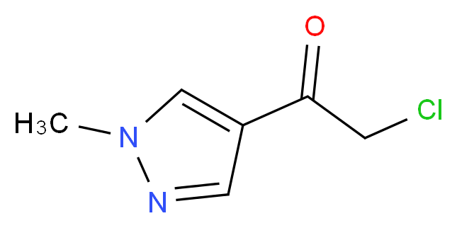 2-chloro-1-(1-methyl-1H-pyrazol-4-yl)ethan-1-one_Molecular_structure_CAS_)