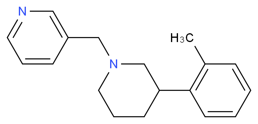3-{[3-(2-methylphenyl)piperidin-1-yl]methyl}pyridine_Molecular_structure_CAS_)