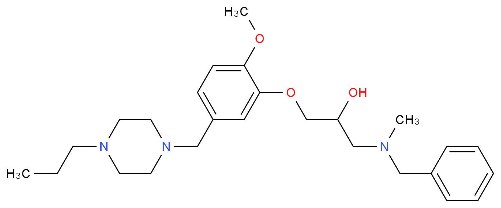 1-[benzyl(methyl)amino]-3-{2-methoxy-5-[(4-propyl-1-piperazinyl)methyl]phenoxy}-2-propanol_Molecular_structure_CAS_)