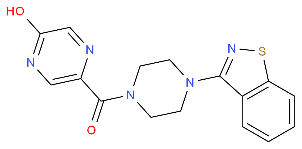 5-{[4-(1,2-benzisothiazol-3-yl)piperazin-1-yl]carbonyl}pyrazin-2-ol_Molecular_structure_CAS_)