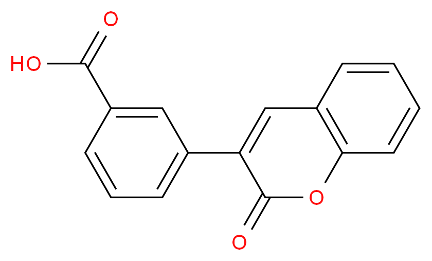 3-(2-oxo-2H-chromen-3-yl)benzoic acid_Molecular_structure_CAS_)