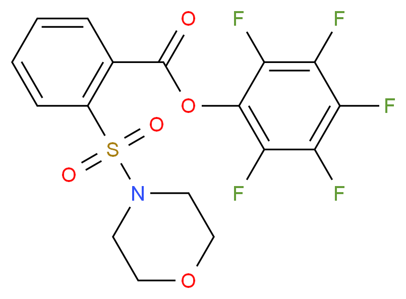 pentafluorophenyl 2-(morpholinosulfonyl)benzoate_Molecular_structure_CAS_950603-27-7)