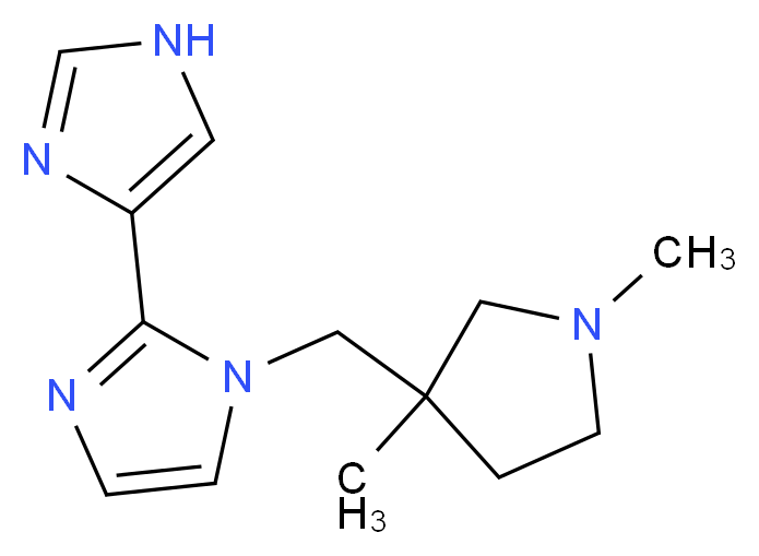 1-[(1,3-dimethylpyrrolidin-3-yl)methyl]-1H,1'H-2,4'-biimidazole_Molecular_structure_CAS_)