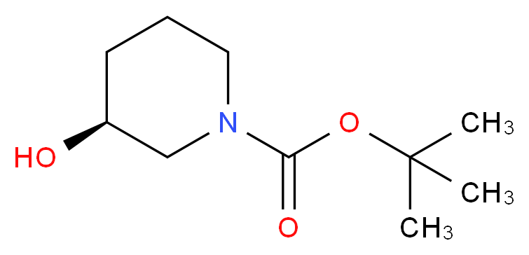 (S)-3-Hydroxy-piperidine-1-carboxylic acid tert-butyl ester_Molecular_structure_CAS_143900-44-1)