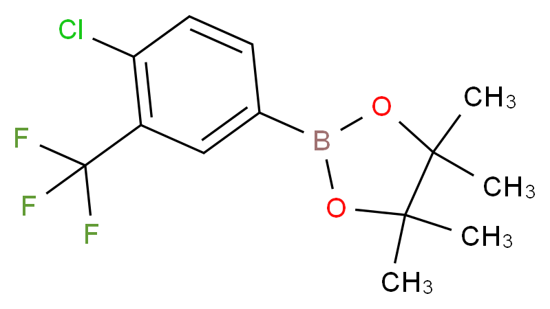 4-CHLORO-3-TRIFLUOROMETHYLPHENYLBORONIC ACID, PINACOL ESTER_Molecular_structure_CAS_445303-09-3)