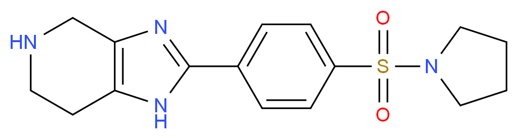 2-[4-(pyrrolidin-1-ylsulfonyl)phenyl]-4,5,6,7-tetrahydro-1H-imidazo[4,5-c]pyridine_Molecular_structure_CAS_)