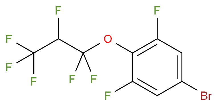 (4-Bromo-2,6-difluorophenyl)-1,1,2,3,3,3-hexafluoropropyl ether 98%_Molecular_structure_CAS_161045-77-8)