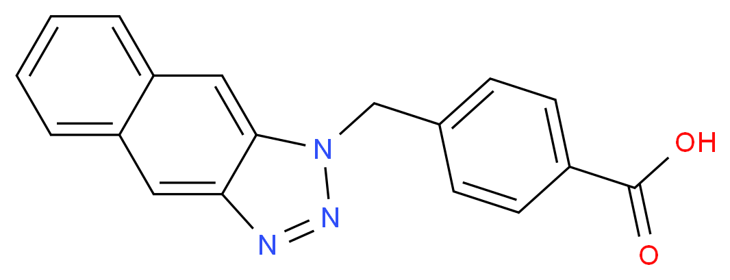 4-[(1-Naphtho[2,3-d]triazol-1-yl)methyl]benzoic acid_Molecular_structure_CAS_202582-08-9)