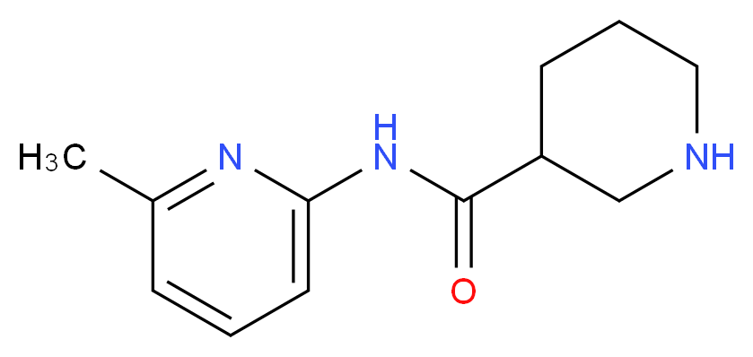 N-(6-methylpyridin-2-yl)piperidine-3-carboxamide_Molecular_structure_CAS_883106-74-9)