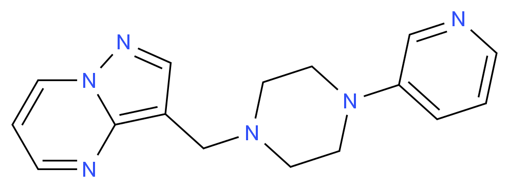 3-{[4-(3-pyridinyl)-1-piperazinyl]methyl}pyrazolo[1,5-a]pyrimidine_Molecular_structure_CAS_)