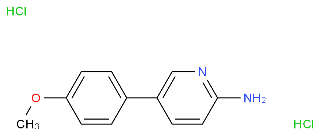 5-(4-Methoxyphenyl)pyridin-2-ylamine dihydrochloride_Molecular_structure_CAS_1185081-59-7)
