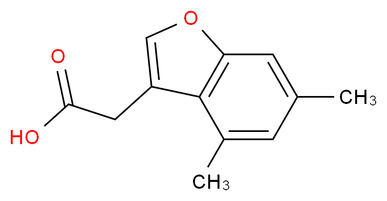 (4,6-Dimethyl-1-benzofuran-3-yl)acetic acid_Molecular_structure_CAS_539807-37-9)