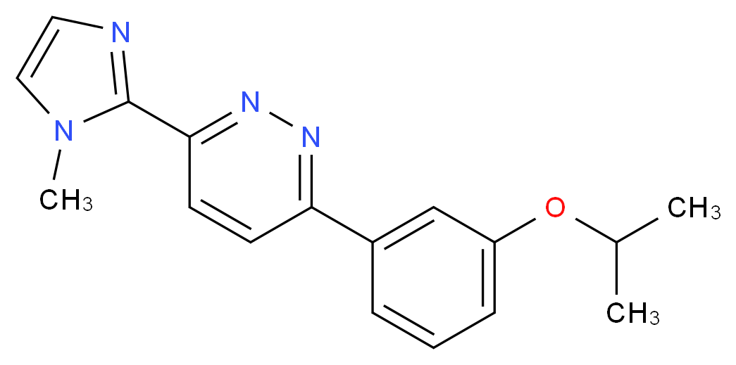 3-(3-isopropoxyphenyl)-6-(1-methyl-1H-imidazol-2-yl)pyridazine_Molecular_structure_CAS_)