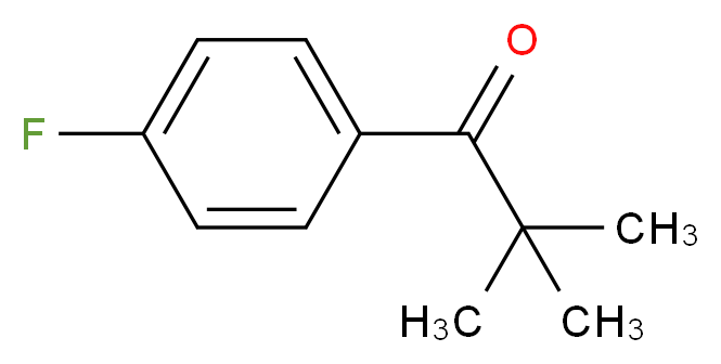 1-(4-fluorophenyl)-2,2-dimethylpropan-1-one_Molecular_structure_CAS_)