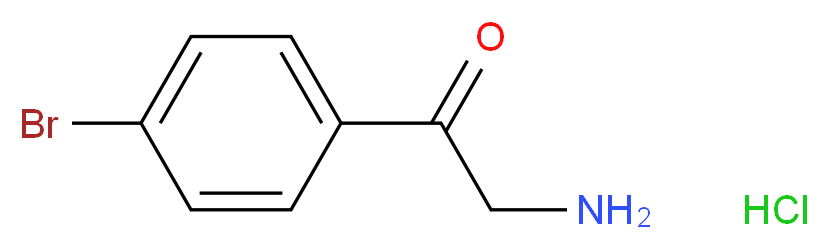 2-Amino-1-(4-bromophenyl)-1-ethanone hydrochloride_Molecular_structure_CAS_5467-72-1)