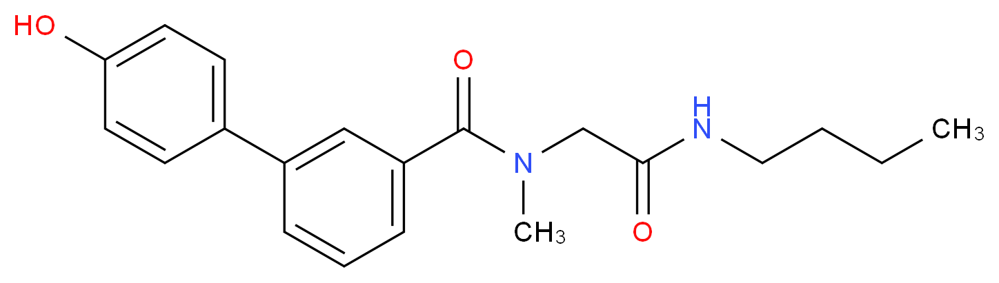 N-[2-(butylamino)-2-oxoethyl]-4'-hydroxy-N-methylbiphenyl-3-carboxamide_Molecular_structure_CAS_)