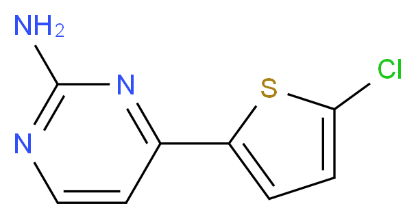 4-(5-Chloro-2-thienyl)-2-pyrimidinamine_Molecular_structure_CAS_855308-65-5)