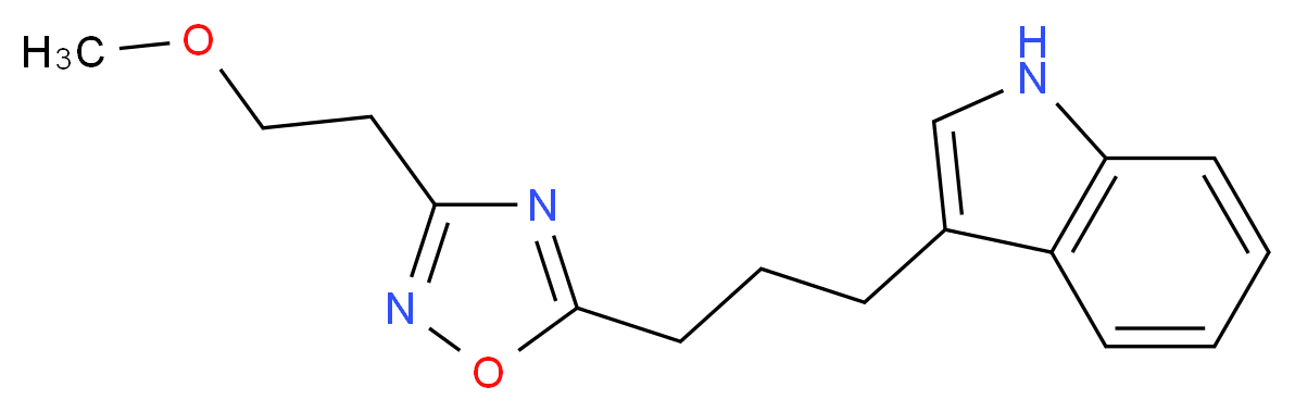 3-{3-[3-(2-methoxyethyl)-1,2,4-oxadiazol-5-yl]propyl}-1H-indole_Molecular_structure_CAS_)