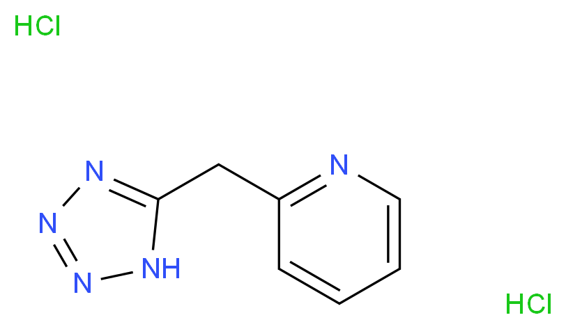 2-(1H-1,2,3,4-tetrazol-5-ylmethyl)pyridine dihydrochloride_Molecular_structure_CAS_)