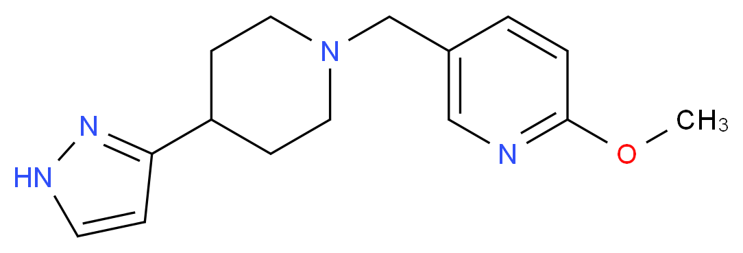 2-methoxy-5-{[4-(1H-pyrazol-3-yl)piperidin-1-yl]methyl}pyridine_Molecular_structure_CAS_)