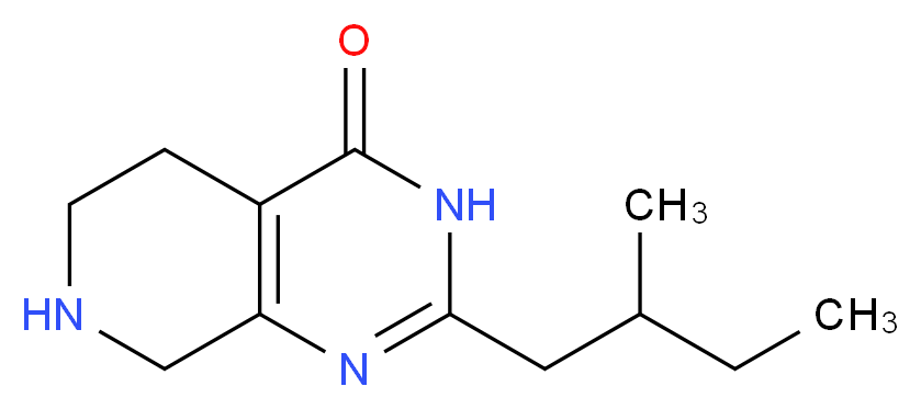 2-(2-methylbutyl)-5,6,7,8-tetrahydropyrido[3,4-d]pyrimidin-4(3H)-one_Molecular_structure_CAS_)