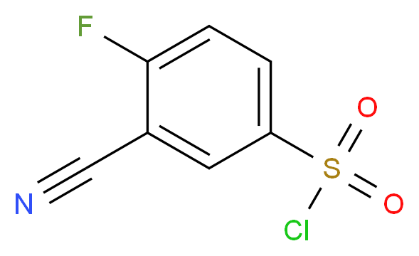 3-Cyano-4-fluorobenzenesulphonyl chloride 98%_Molecular_structure_CAS_351003-23-1)
