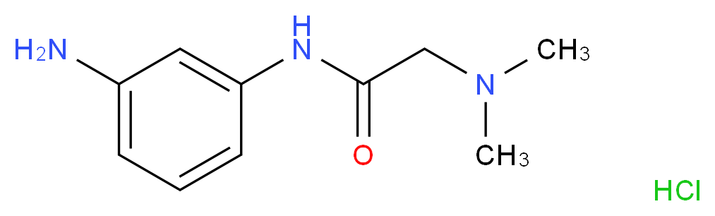 N-(3-aminophenyl)-2-(dimethylamino)acetamide hydrochloride_Molecular_structure_CAS_)