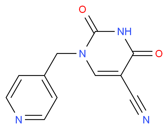 2,4-Dioxo-1-(4-pyridinylmethyl)-1,2,3,4-tetrahydro-5-pyrimidinecarbonitrile_Molecular_structure_CAS_)