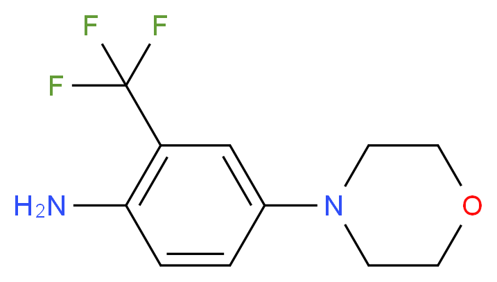 4-(4-Morpholinyl)-2-(trifluoromethyl)aniline_Molecular_structure_CAS_)