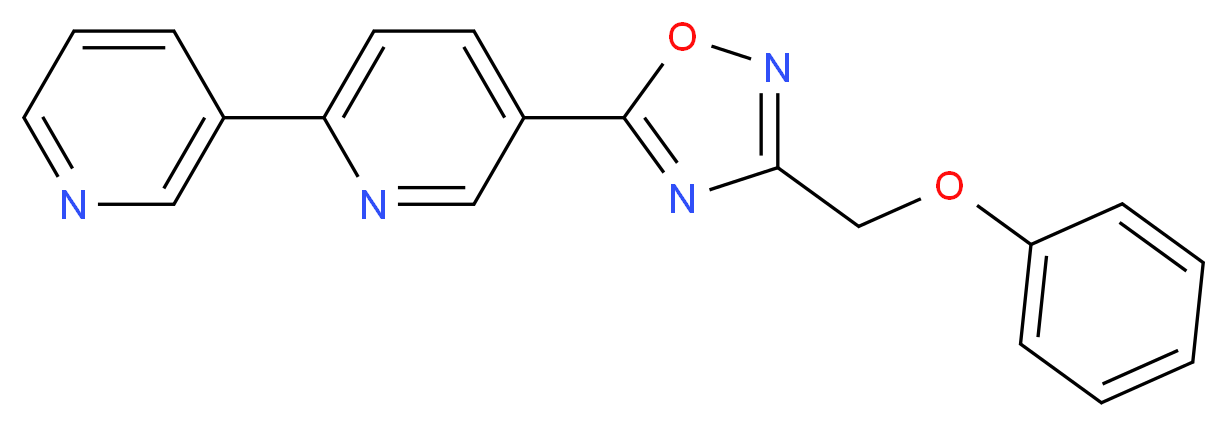 5-[3-(phenoxymethyl)-1,2,4-oxadiazol-5-yl]-2,3'-bipyridine_Molecular_structure_CAS_)