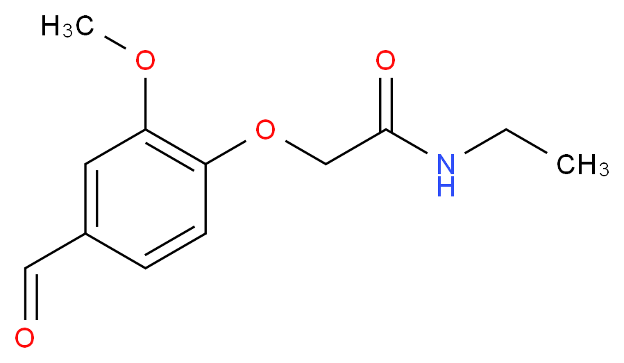 N-ethyl-2-(4-formyl-2-methoxyphenoxy)acetamide_Molecular_structure_CAS_)