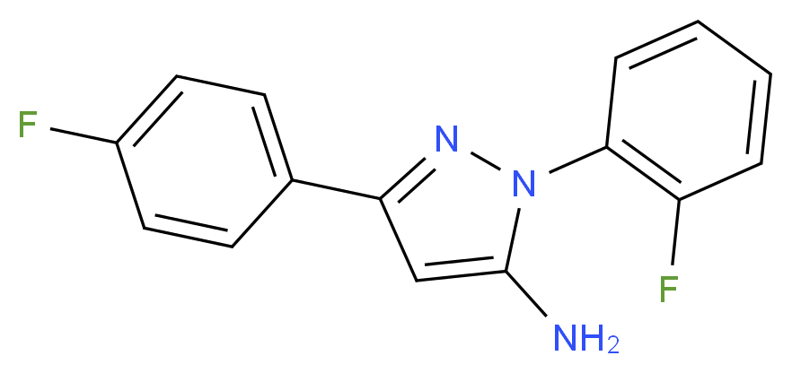 1-(2-fluorophenyl)-3-(4-fluorophenyl)-1H-pyrazol-5-amine_Molecular_structure_CAS_)