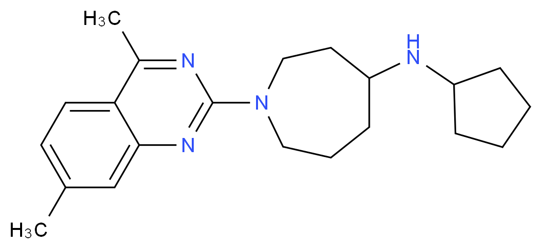 N-cyclopentyl-1-(4,7-dimethyl-2-quinazolinyl)-4-azepanamine_Molecular_structure_CAS_)